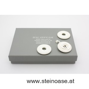 1 Stk. Donut 30mm Magnesit weiß